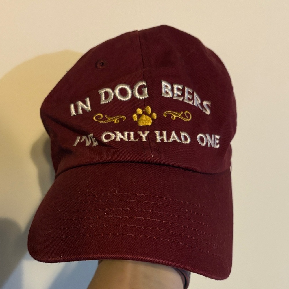 Maroon Dog Lover Cap